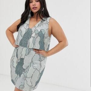 Plus Size Dress 1X Cocktail 2X Semi Formal 18 Retro XXL Dress Flapper ASOS Curve